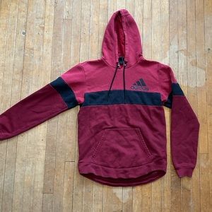 Men’s Adidas Red and Black Hoodie